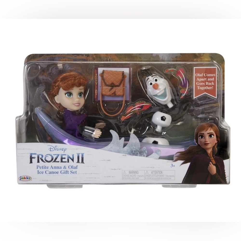 Disney Frozen II Petite Anna And Olaf Ice Canoe Gift Set